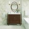 James Martin Vanities 36'' Vanity, Mid Century Walnut w/ Single Hole 3 CM White Zeus Quartz Top & Backsplash 485-V36-WLT-1WZ - alternate 6
